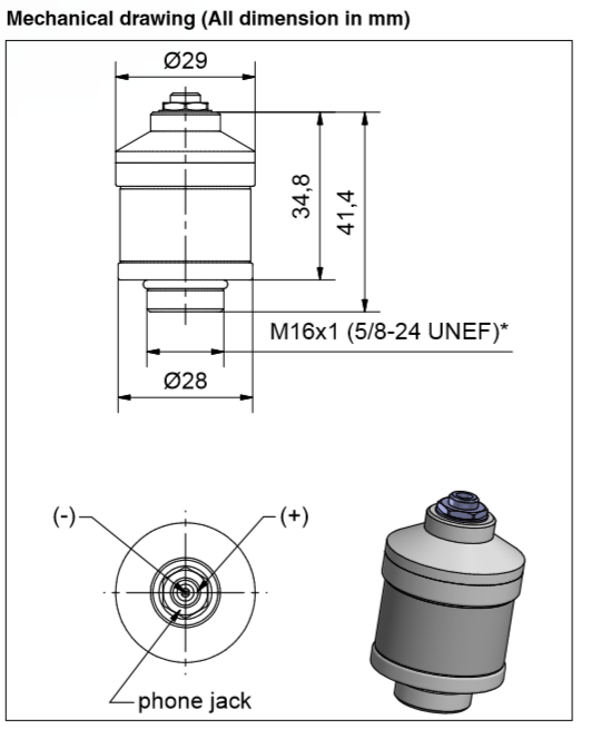 Первоначальная медицинская клетка 3.5mm O2его датчика OOM102-1 кислорода mono поднимает домкратом 0
