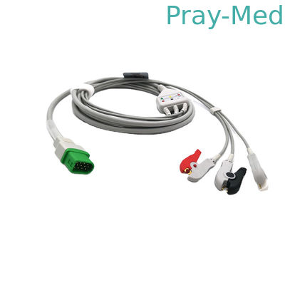 Купить 12 кабель AHA контактного разъема ECG совместимый на паспорт v V12 V21 Mindray Datascope Производство в сети