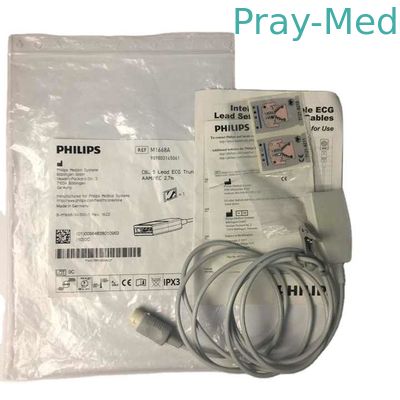 Купить Оригинальный 12-шпиковый ECG кабель 5 Lead 989803145061 M1668A 2,4 м Производство в сети