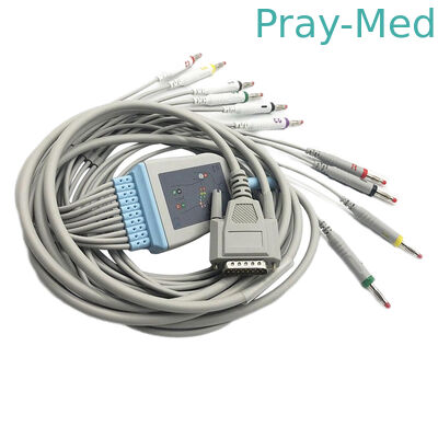 Купить Кабель Голдвай/Нихон Кохден Экг, Пин Дб 15 кабеля Дя Миндрай Экг 5.0мм Производство в сети