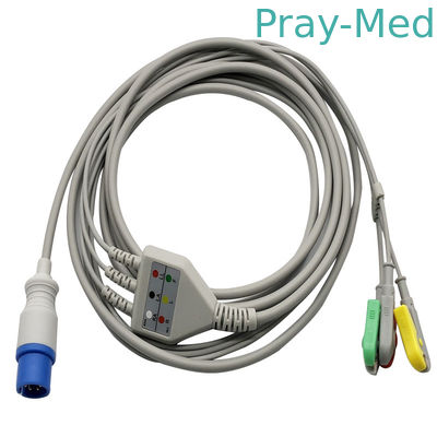 Купить 3.6m 3 водят 6pin сразу соединяют кабель и leadwire Ecg для кнопки/зажима Производство в сети