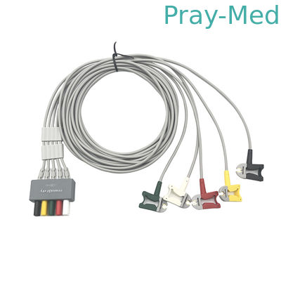 Купить Первоначальная куртка AHA/IEC Leadwires TPU руководства ECG Mindray EL6501B 5 Производство в сети