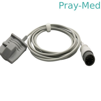 Купить Контактный разъем 6 3m TPU датчика взрослого spo2 кабеля Zoncare Hwatime круглый Производство в сети