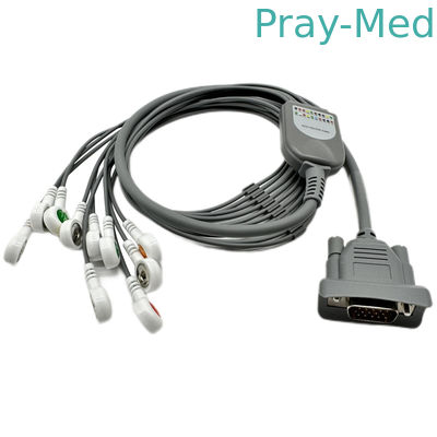 10 соединитель совместимый Пекин Meigaoyi MGY-02 кнопки кабеля руководства ECG Holter