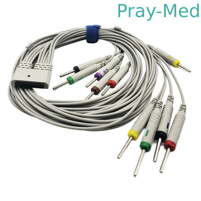 DIN 3,0 кабеля 26pins Medex 10leads ECG EKG Holter для MECG-300 MECG-200