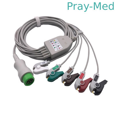 Кабель Mindray IPM 8/10/12 ECG, вокруг 12 руководства штырей 3/5 040-00961-00 EA6251B 3.6m