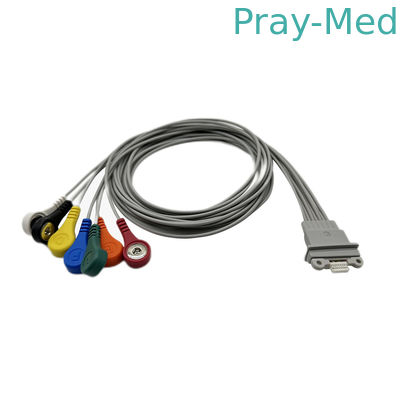 Schiller Medilog AR12 плюс 7 соединитель кабеля 1m руководства ECG Holter терпеливый щелчковый