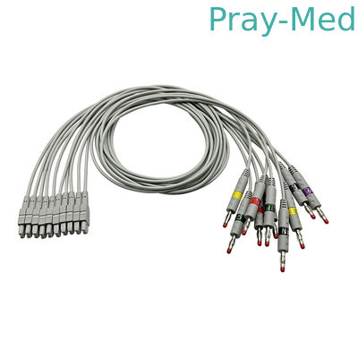 GE Marquette MAC EKG Leadwire с бананом / зажимным адаптером TPU 0.9M 2016032-001