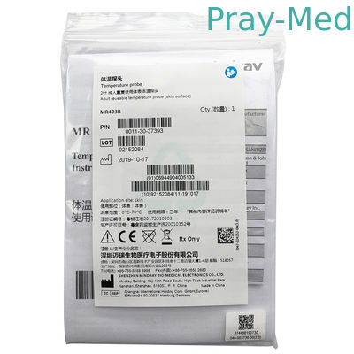 Оригинальный Mindray 2pin многоразовый зонд температуры поверхности кожи MR403B MR404B
