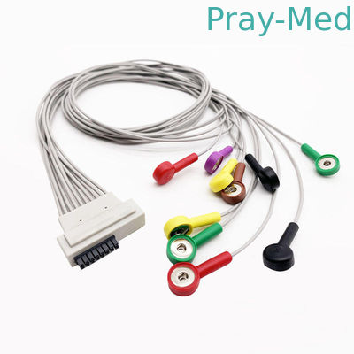 10 Leadwire 0.9m Cardioline ECG руководства соединитель AHA/IEC банана 16 Pin