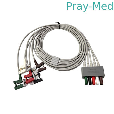 Оригинальный Mindray ЭКГ Leadwires EL6503A 0010-30-42729 5 свинцовый TPU куртка