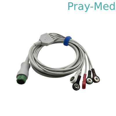 Mindray 12pin Connector 5 Lead ECG Cable TPU Jacket EA6251B 040-000961-00
