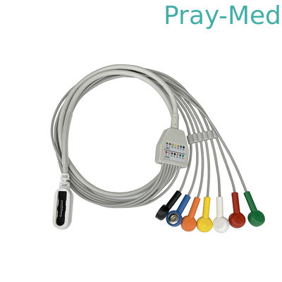 7 Свинцовый холтерный кабель для GE SEER 1000 Snap Connector 2104813-001 1,1 м