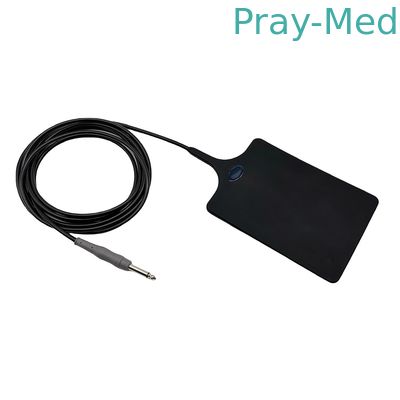 Детский многоразовый кремниевый пластинка пациента отрицательный возврат 6,3 мм черный