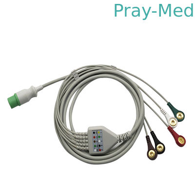 Класс II MEK направляет соединяет 3/5 кнопок куртки кабеля TPU Pin Ecg руководств 6
