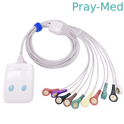 Кабель 10 куртки 1.1m ECG Holter TPU водит совместимое с рекордером
