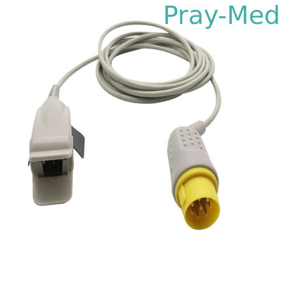 Соединитель куртки 8pin датчика TPU зажима SpO2 пальца MEK многоразовый взрослый