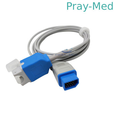 Кабель 2.4m переходника Nihon Kohden Spo2 14 куртка Pin JL-900P TPU