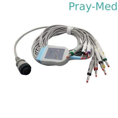 Провод руководства 3.6m EKG Pin 10 Kenz 16 с концом 63050074 банана 63050075 PC-104
