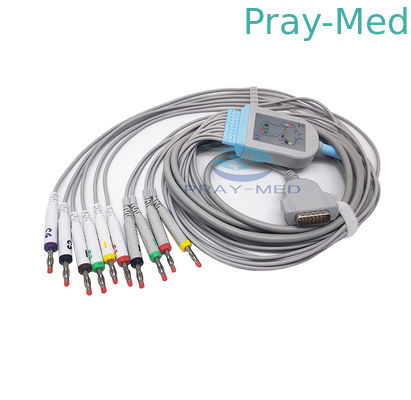 Кабель 10lead GE Marquette EKG с бананом 4,0 2029893 001 с TPU