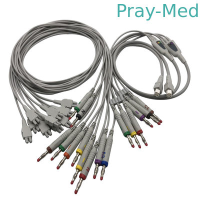 Edan 18 водит кабели ekg ecg для длины TPU Pin близнеца SE-18 SE-1515
