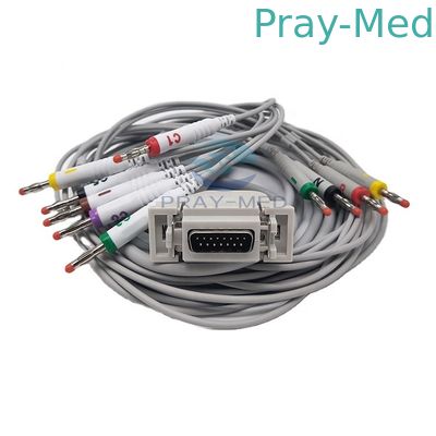 Кабель Сименс/руководства EKG Hellige 10 с бананом 4,0 3.6m AHA/IEC