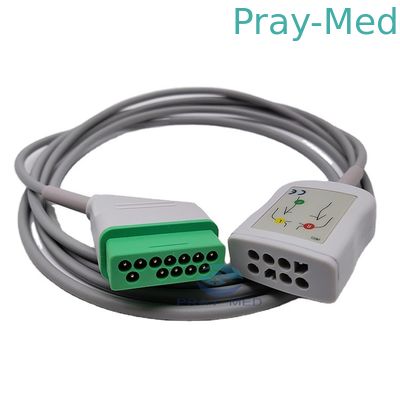 Кабель хобота Pin 2.4m JC 906P ECG Nihon Kohden 12 для взрослое педиатрического