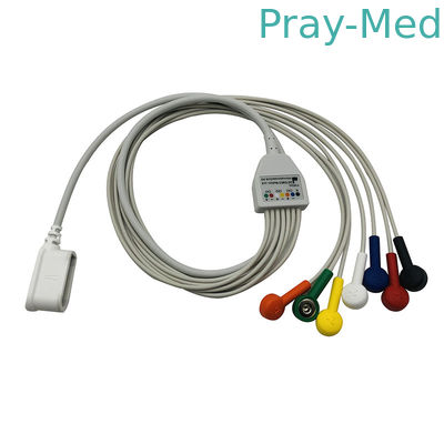 Соединитель кабеля 1.1m Holter руководства провидца 7 рекордера здравоохранения Ge щелчковый