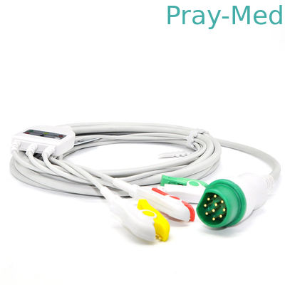 руководство Ecg siemens 3 привязывает с leadwire для Pin TPU щелчковых/зажима 10