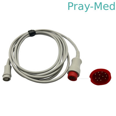 Mindray 12pin к курткам серого латекса свободным TPU кабеля 3m переходника 4pin IBP